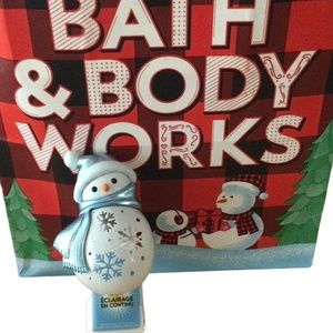 Snowman Wallflower Plug In Light Up Bath & Body Works Refills Sold Separately